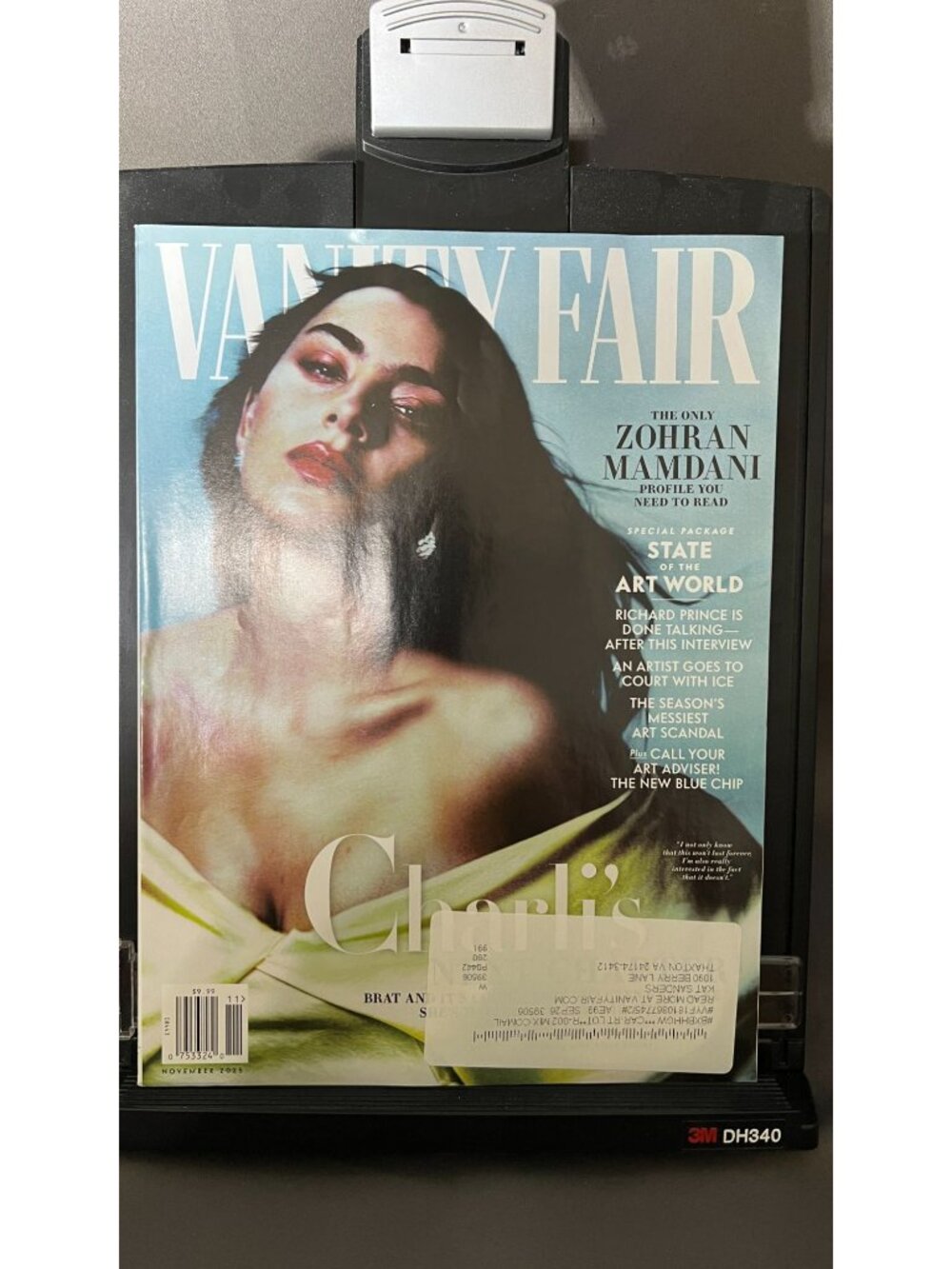 Vanity Fair Magazine November 2025 Issue Zohra Mamdani Spotlight